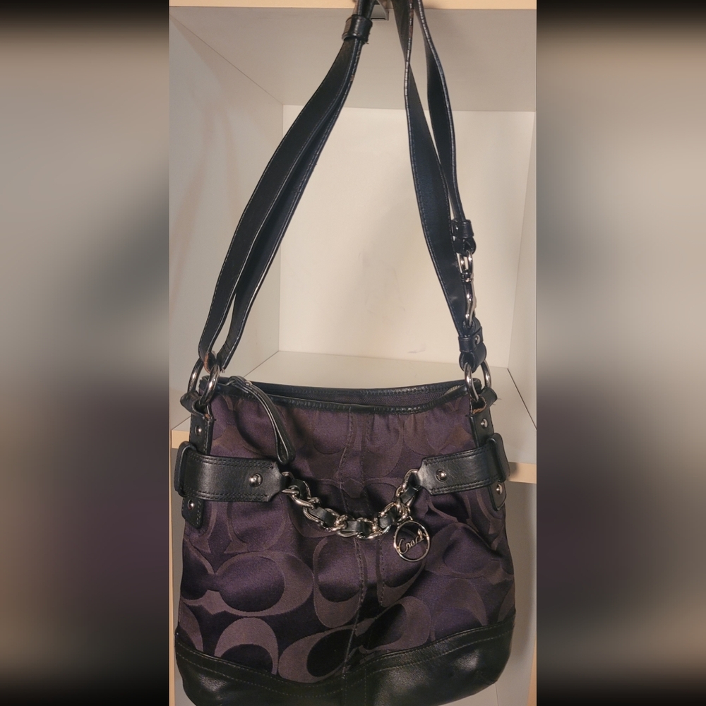 Coach purse convertible strap normal wear for used